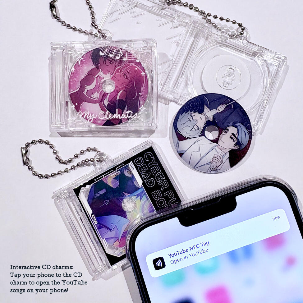 Openable CD Keychains