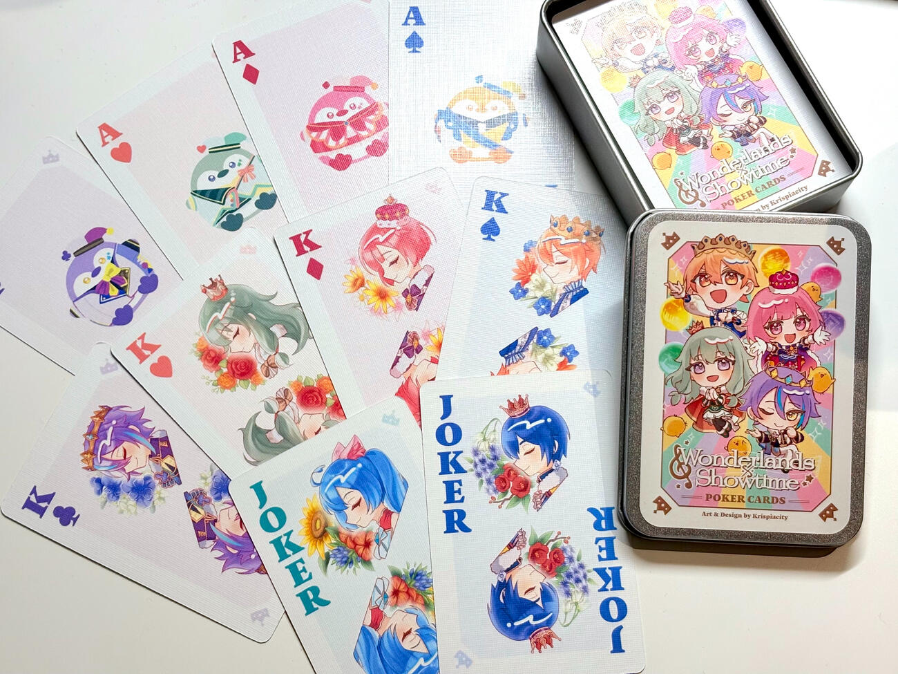 PJSK Wonderlands X Showtime Poker Cards