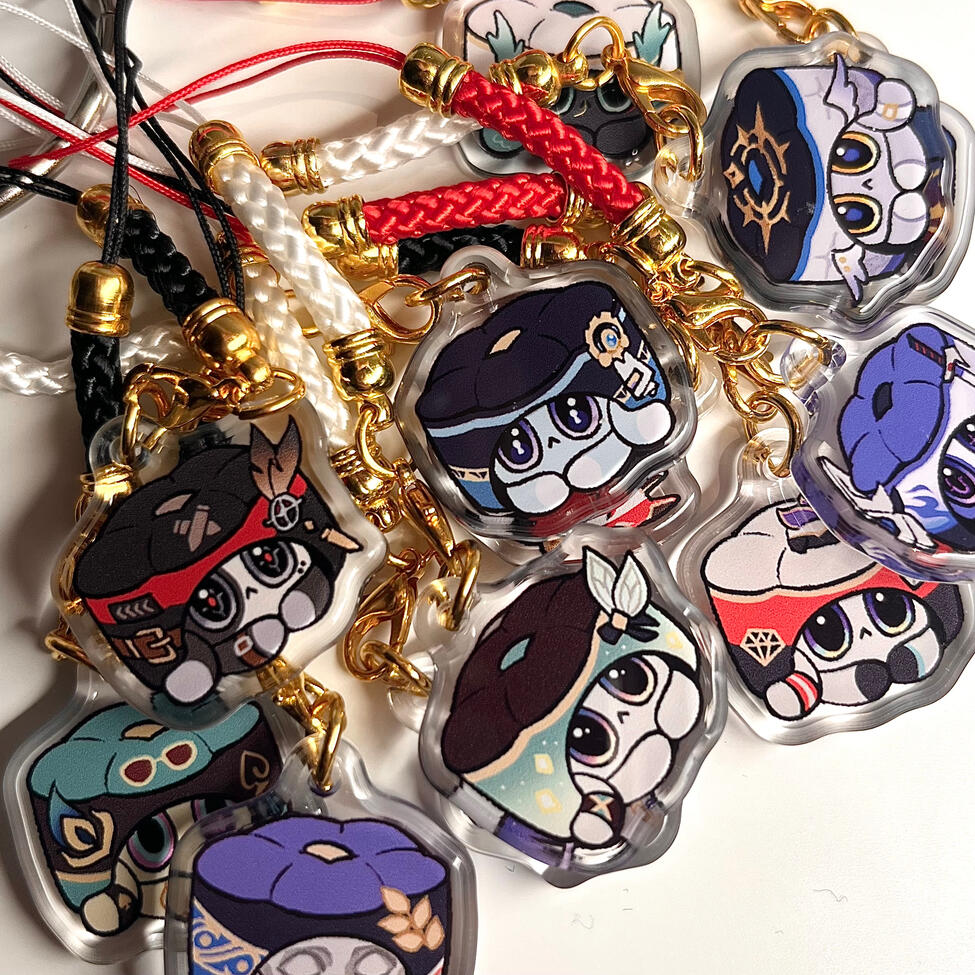 Star Rail Cat Cake Phone Charms